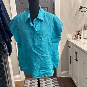 Chico's Turquoise Button Down Shirt
